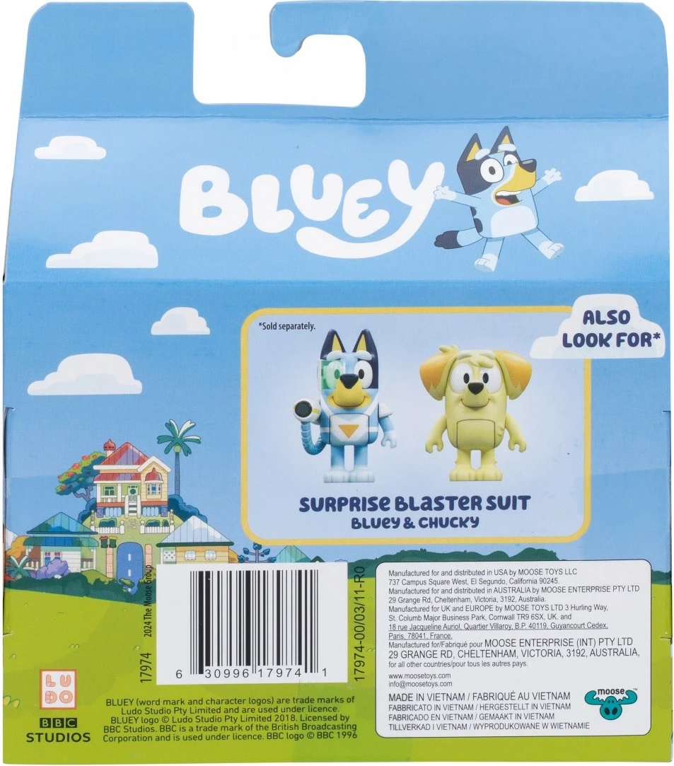Set figurina Bluey Tm Toys BLU17974, përralla, 2 copë