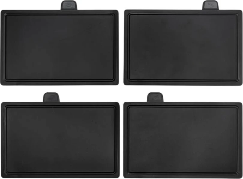 Set thikash dhe dërrasa prerëse me mbajtëse magnetike, Feel-Maestro MR-1412-BLACK, 10 copë, bllok magnetik + bazë për dërrasa, i larë në enëlarëse, e zezë