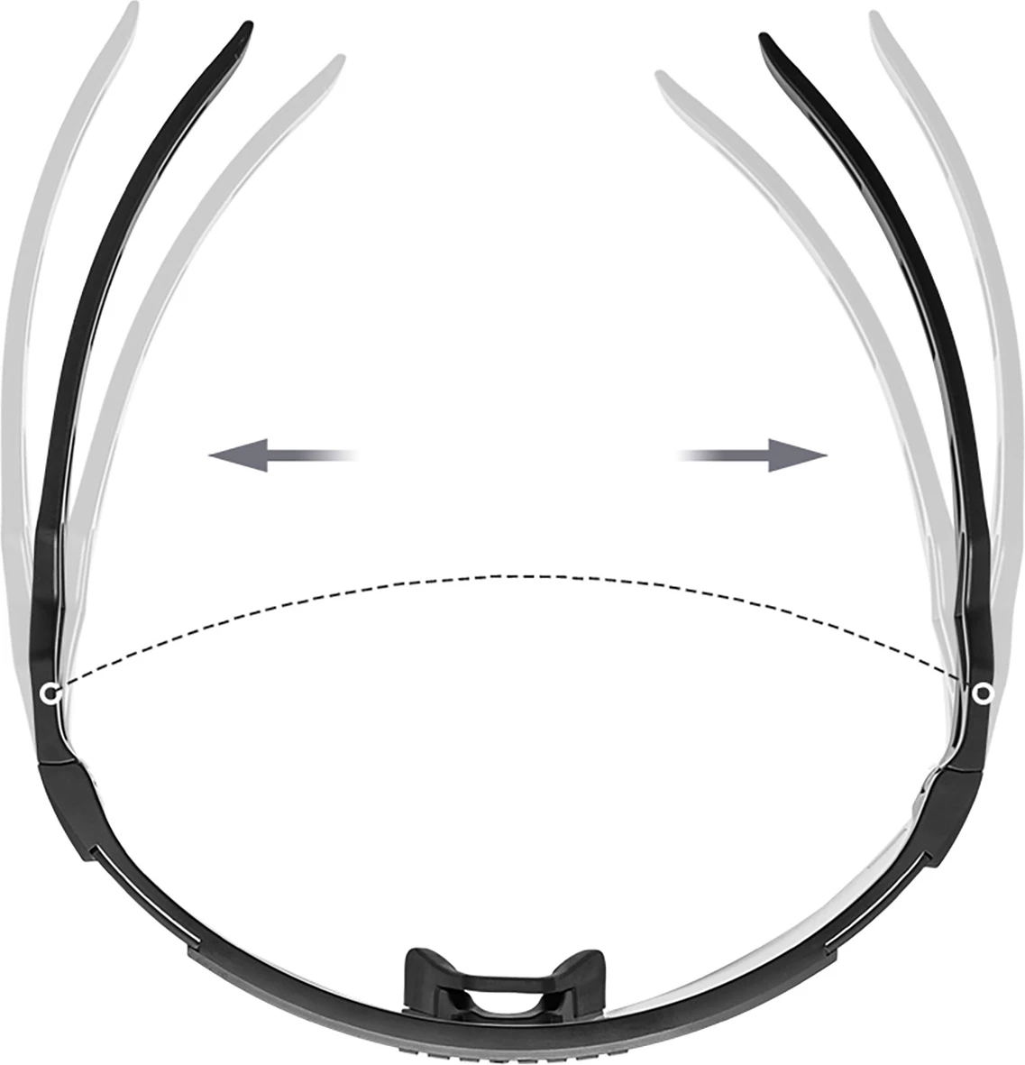 Syze sportive Rockbros 14110023004 me lente të polarizuara, insert korrigjues, të bardha