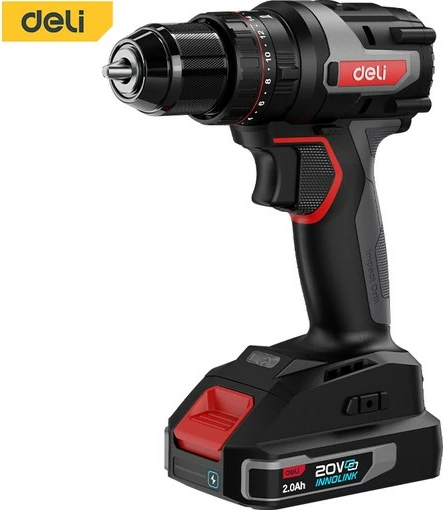 Deli Vidator Lithium Ion 20V 10Mm 2.0Ah*2 De-Cz20-2D2