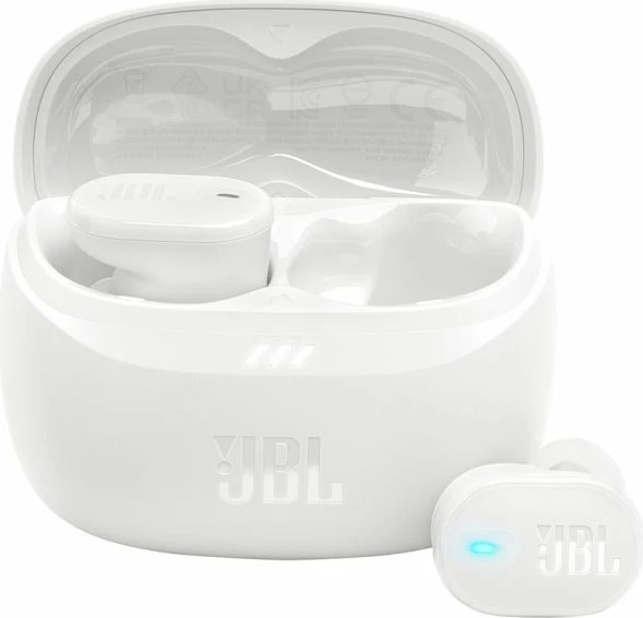 Kufje JBL Tune Buds 2 True Wireless, ANC adaptiv, Bluetooth 5.3, 48 orë bateri, IP54, e bardhë, me kuti karikimi
