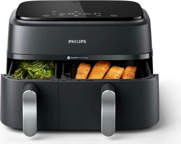 Frytkownicë Philips NA351/00, pa yndyrë, e zezë/argjendtë