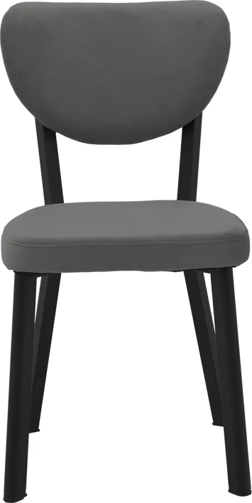 Karrige Joley kadife e zezë e errët-metal i zi 45x39x86.5cm