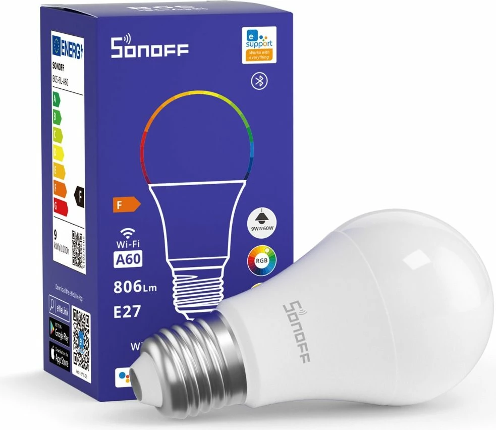 Ndriçim Sonoff B02-BL-A60 Wi-Fi Smart LED Filament Bulb