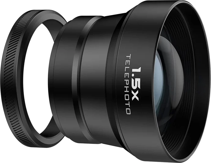 Lentë telefoto Freewell për FUJI X100VI/X100V, 1.5x, 62mm, e zezë, set