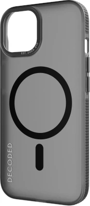 Mbështjellës Decoded për iPhone 15 Plus, MagSafe, gri dhe zi
