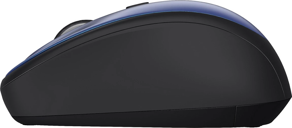 Maus wireless Trust Yvi+ Silent, 1600 DPI, RF 2.4GHz, djathtas, zi/blu