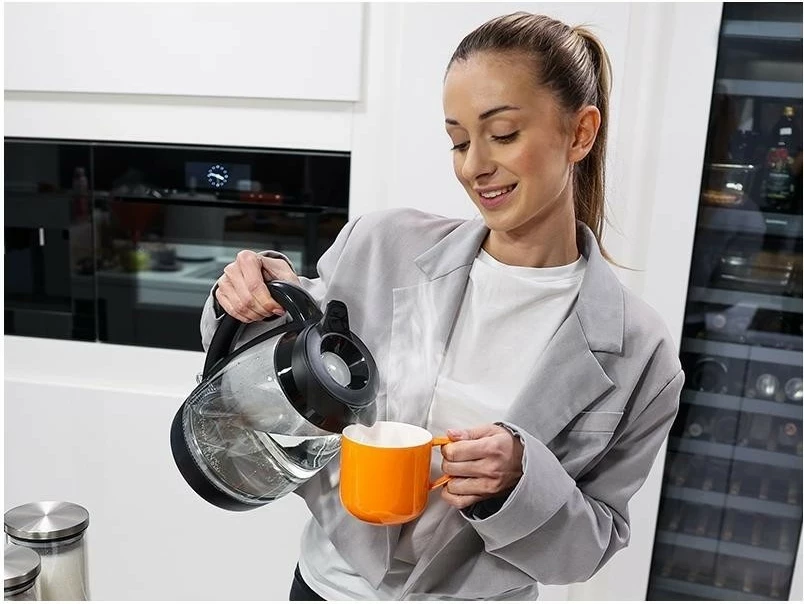 Çajnik elektrik Lafe Essential XL LAFCZA47573, 2L, 2200W, xham, zi