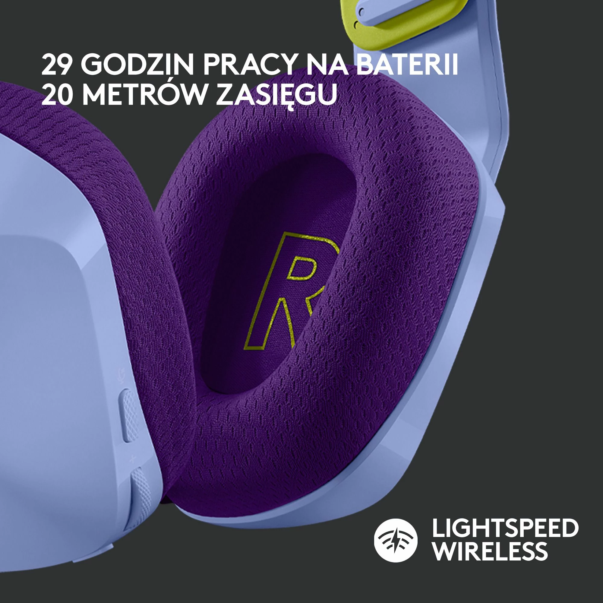 Kufje gaming Logitech G733 LIGHTSPEED (981-000890), wireless, 7.1 surround, USB, vjollcë 3