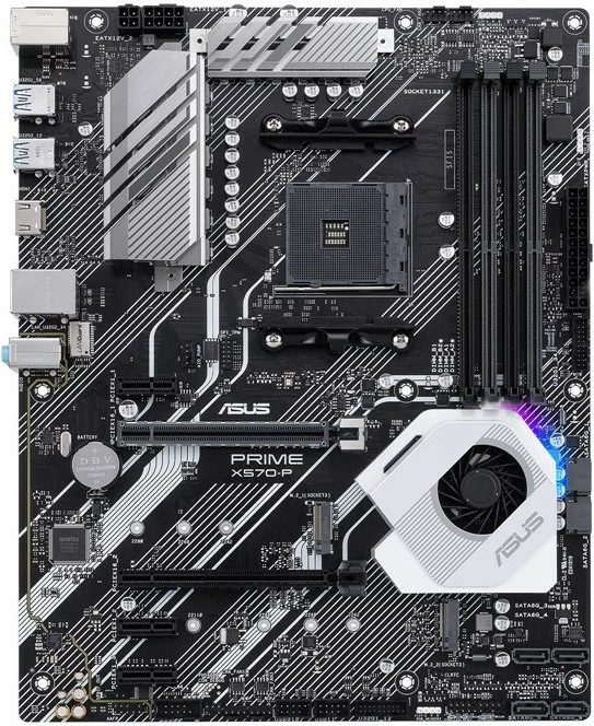 Pllakë amë ASUS PRIME X570-P, AMD, Socket AM4, DDR4, 128GB, e zezë/bardhë