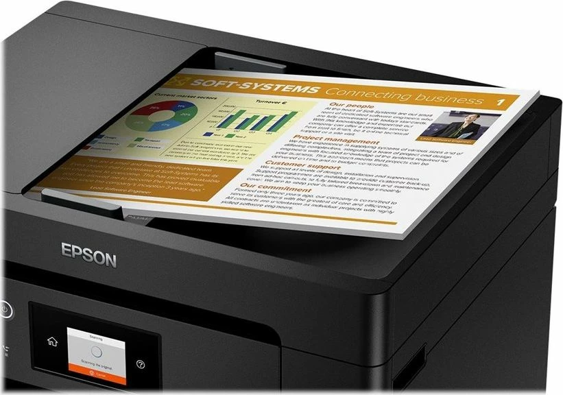 Pajisje multifunksionale Epson WorkForce Pro WF-7830DTWF (C11CH68403), A3, inkjet me ngjyra, Wi‑Fi/USB, e zezë