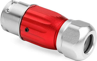 Konektor industrial GoodConnections Alcasa S3 IC03-20P303, 3-pin, IP67, kuqe/argjendtë