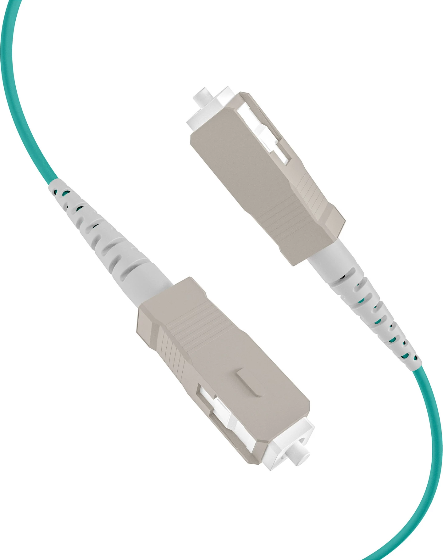 Kabllo fibër optike EFB Elektronik O8301S20OM3, OM3 multimode, 20 m, 4x SC-4x SC, LSZH, Aqua/Bezhë/Zi
