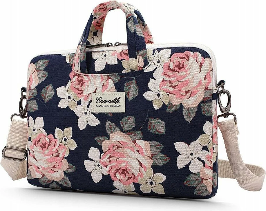 Çantë laptopi Canvaslife Briefcase 13-14", blu/rozë