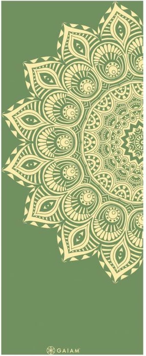 Tapet yoga GAIAM Olive Haze Mandala 6mm
