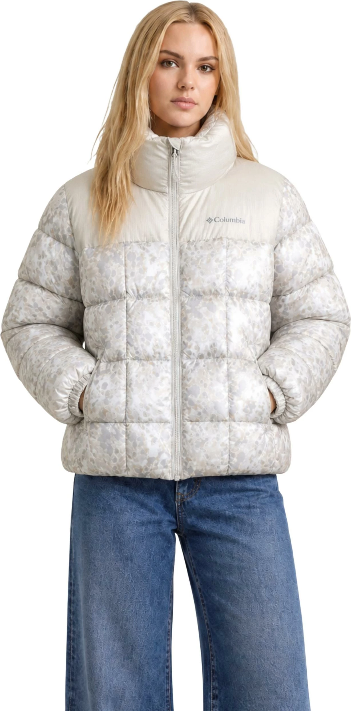 Jakne për femra Columbia Puffect III Printed 2171281, fildishi