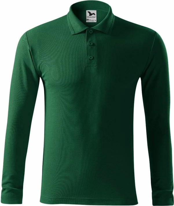 Polo maicë Malfini për meshkuj, e gjelbër e errët