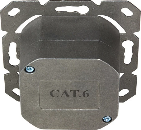 Prizë muri rrjeti LogiLink Cat.6, 2xRJ45 STP, horizontale, e bardhë