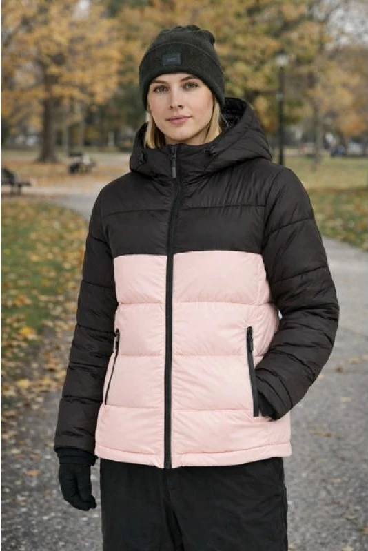 Jakne dimerore për femra O'Neill O'riginals Puffer 1500070-44021, Peach Whip Color Block, S [Madhësia: M]