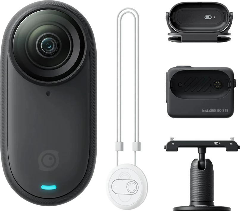 Kamerë aksioni Insta360 GO 3S, 4K Ultra HD, Wi-Fi, e zezë