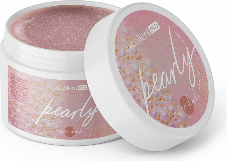 Xhel ndërtues për thonj për femra Excellent PRO Pearly Gel Cover Dark 50g