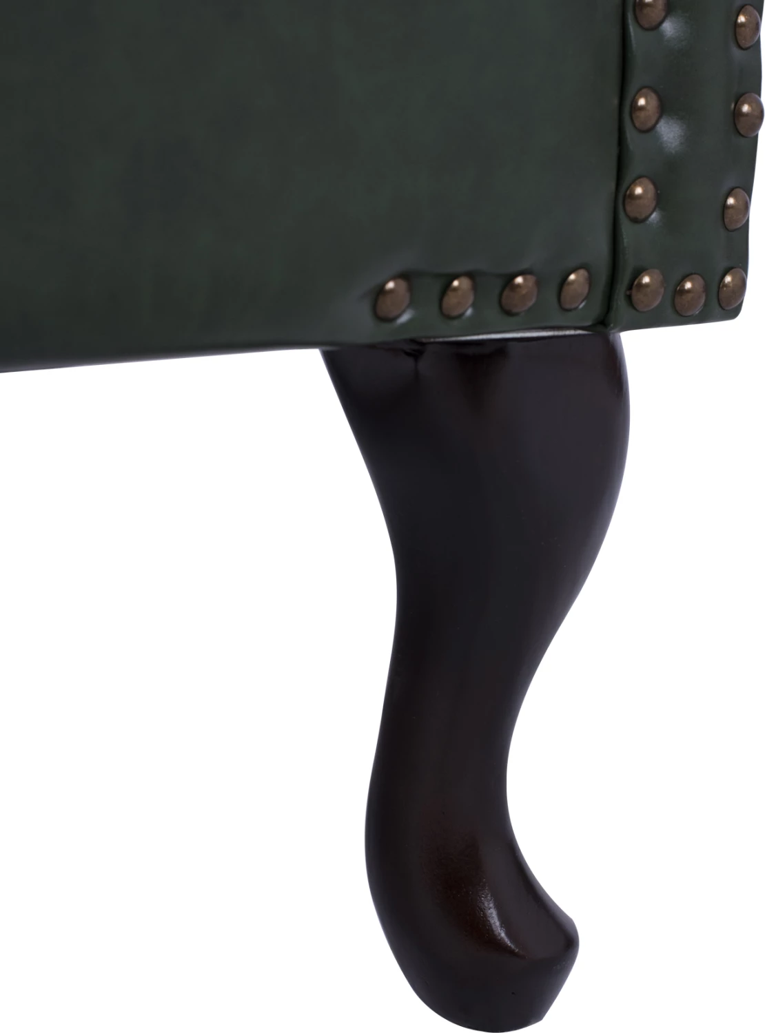 Karrige e tipit Chesterfield Polina, FH0053.08, ngjyrë jeshile Cypress PU 83x79x104 cm