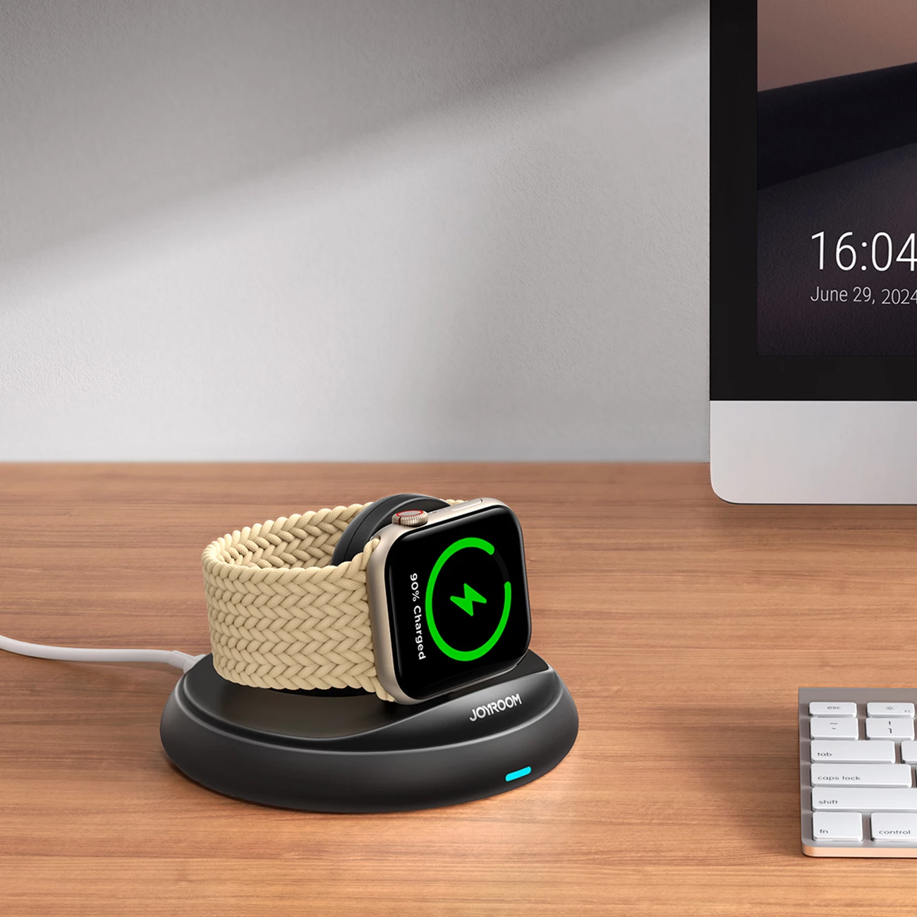 Karikues wireless i palosshëm për Apple Watch Joyroom JR-W12, MagSafe, USB-C, i zi
