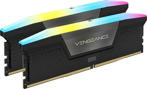 RAM Memorje Corsair Vengeance DDR5 64GB (2x32GB) 6000MT/s, CL40, XMP 3.0, RGB, e zezë
