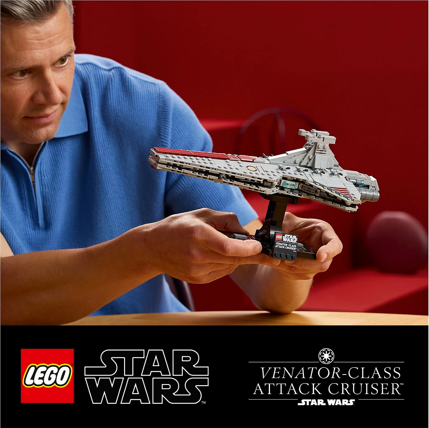 Set ndërtimi LEGO Star Wars Venator-Class Attack Cruiser 75441, 643 pjesë, 18+, shumëngjyrësh