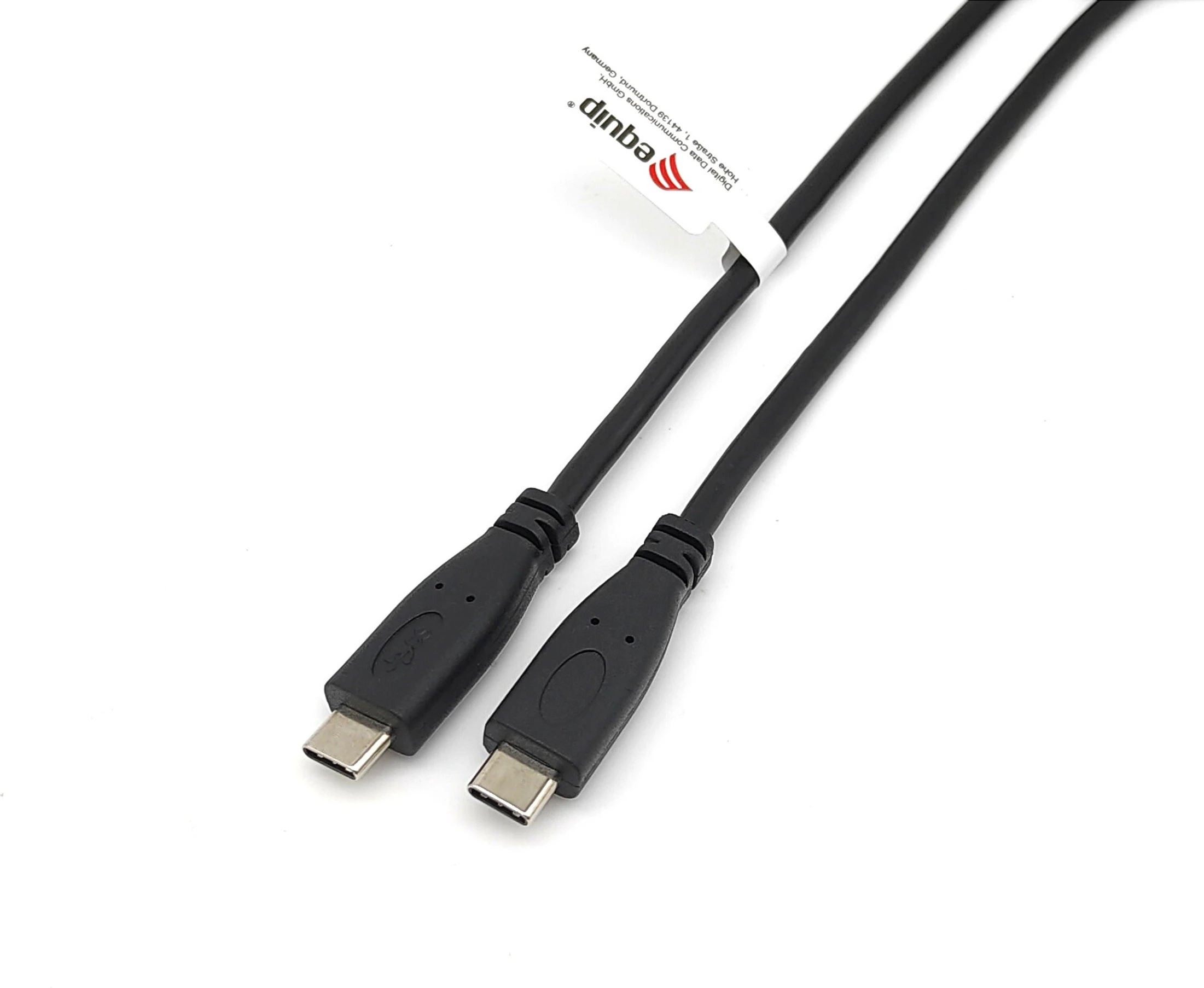 Kabllo USB-C në USB-C Equip 128833, 0.5m, USB 2.0, PD 60W, e zezë