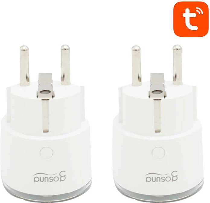 Prizë e mençur WiFi Gosund SP111, 3680W, 16A, Tuya, set 2 copë, e bardhë