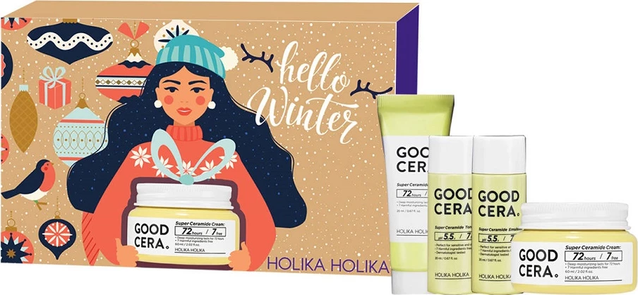Set për kujdes të fytyrës për femra Holika Holika Good Cera Super Ceramide Hydrating, 120ml