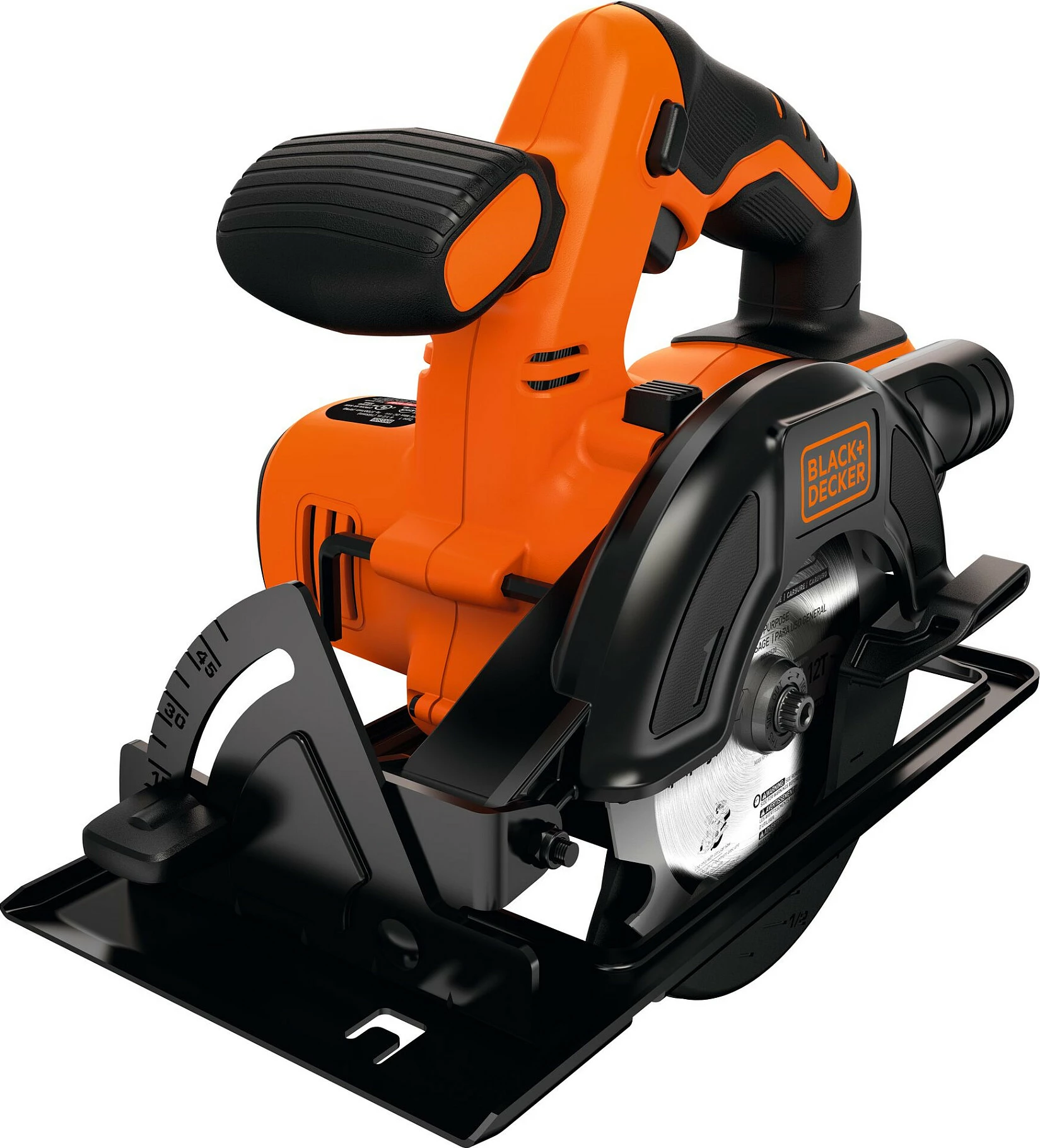 Sharrë rrethore me bateri Black+Decker BDCCS18N, 18V, teh 140 mm, pa bateri dhe karikues, portokalli/zi