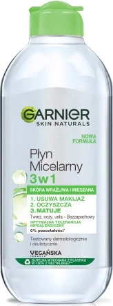 Ujë micelar për femra Garnier Skin Naturals 3-in-1, 400ml