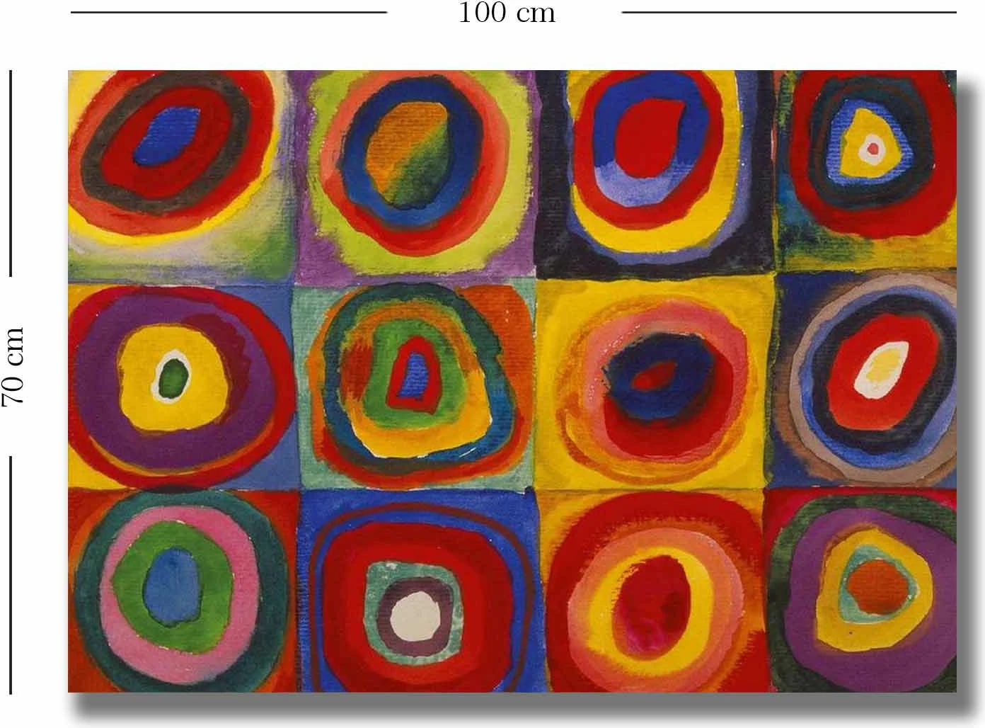 Pikturë dekorative në kanavacë Wallity, shumëngjyrëshe, 70x100cm, 70100KANDINSKY008