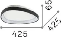 Ndriçues tavanora Gemini pl d042 on-off 2700k