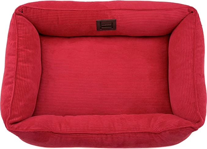 Harley & Cho Shtrati për qeni "Dreamer" prej kadifeje, ngjyra: e kuqe, me mbulesa që lahen me material të qëndrueshëm