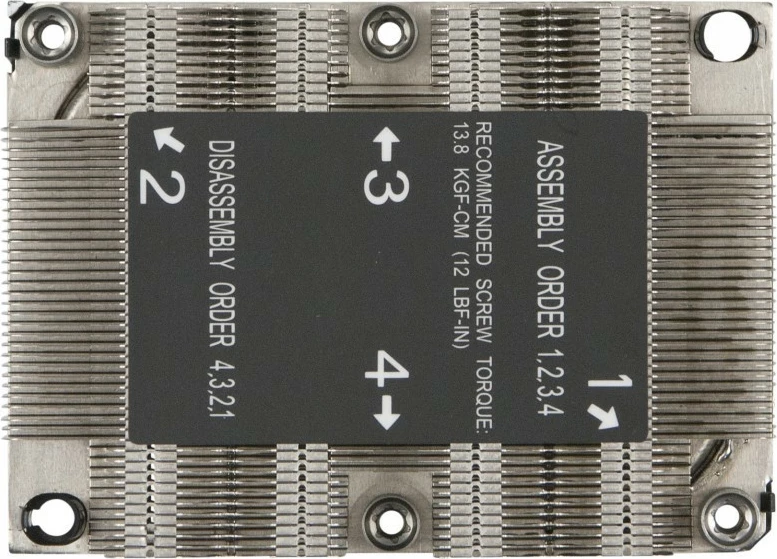 Heatsink Supermicro SNK-P0067PS, për Intel Xeon, 1U