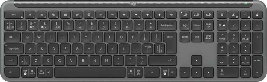 Tastierë Logitech K950 - Wireless, BT, gri