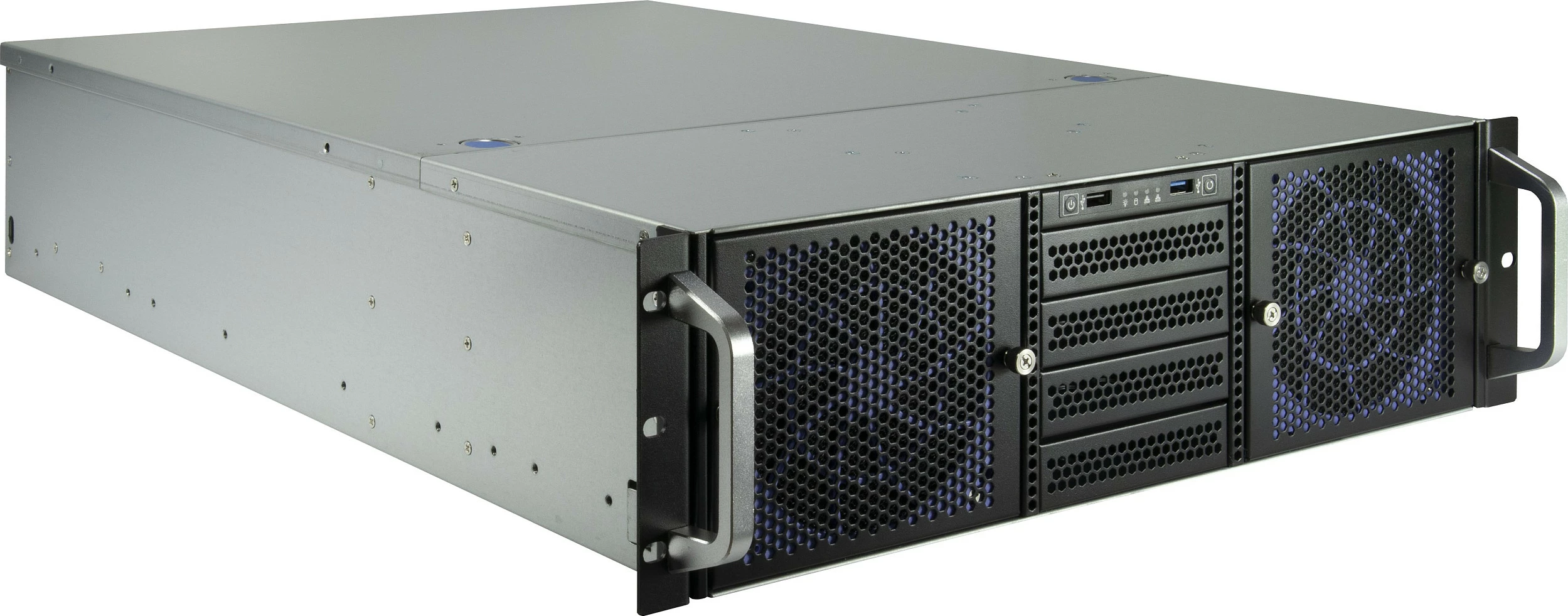 Kasë rack 19" Inter-Tech 3U-30765, 3U, e zezë