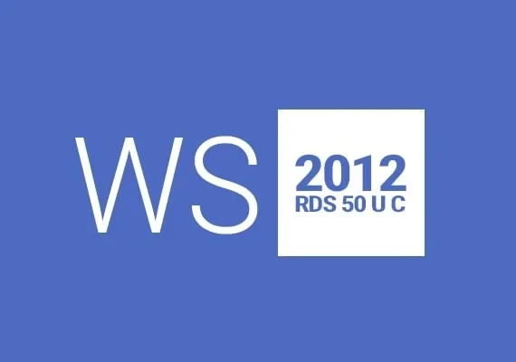 Windows Server 2012 Remote Desktop Services 50 User Connections Global