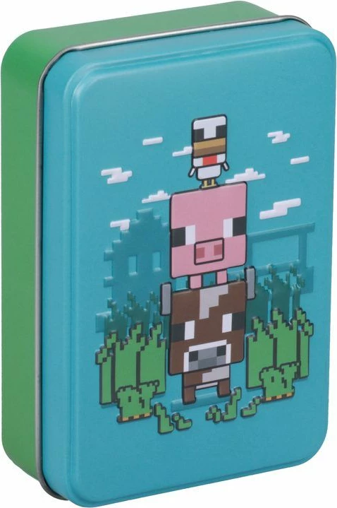 Letra loje Paladone Minecraft Animals, set 54 copë, me kuti metalike