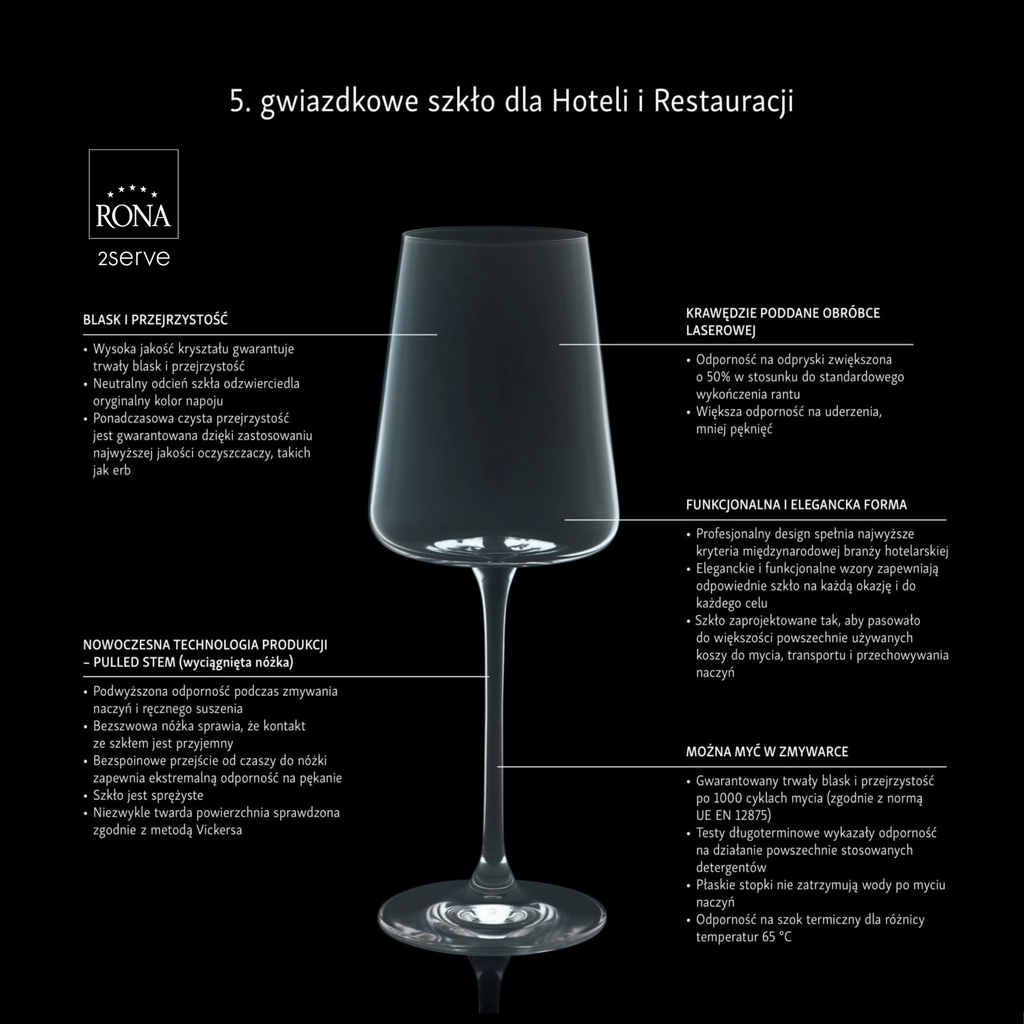 Gotë vere RONA Le Vin Bordeaux 600ml kristal, transparent, set 6 copë