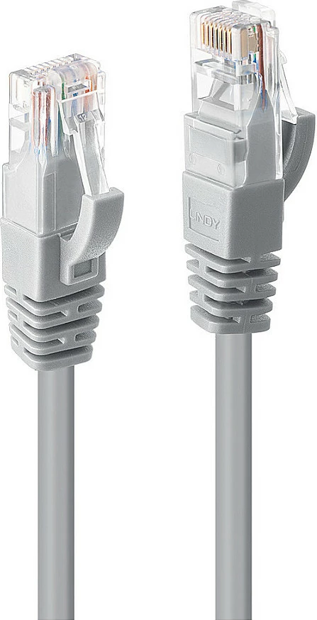 Kablë rrjeti Lindy Cat6 0.5m RJ-45 UTP, gri