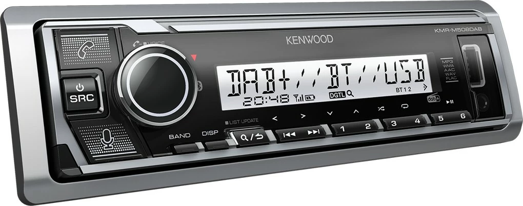 Radio makine Kenwood KMRM508DAB, Bluetooth, USB, e zezë