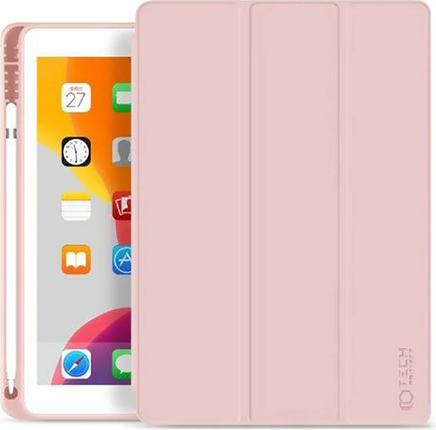 Mbështjellës Tech-Protect SC Pen për iPad 10.2" 2019-2021, Rozë e çelët