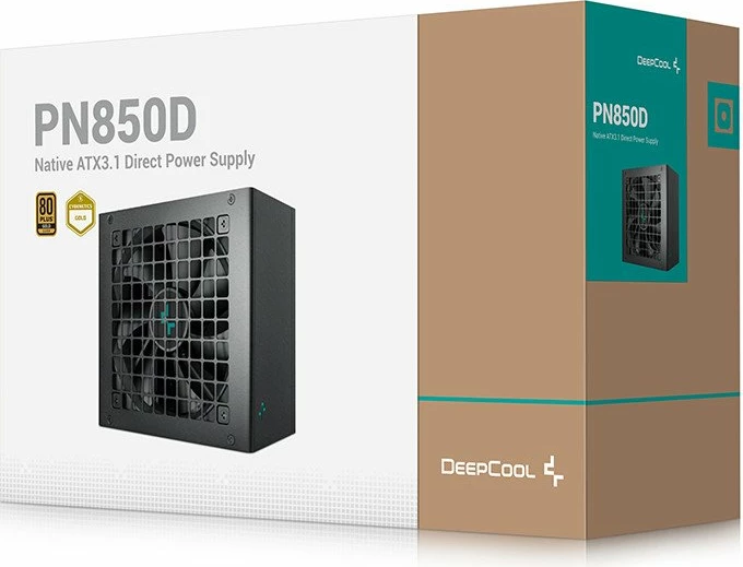 Furnizues energjie Deepcool PN850D V2 850W ATX 3.1, 80 Plus Gold, PCIe 5.1 12V-2x6 (16-pin), jo-modular, i zi