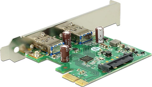 Kartelë PCIe DeLOCK 89391, 2x USB 3.2 Gen 1 Type-A, 5 Gbit/s
