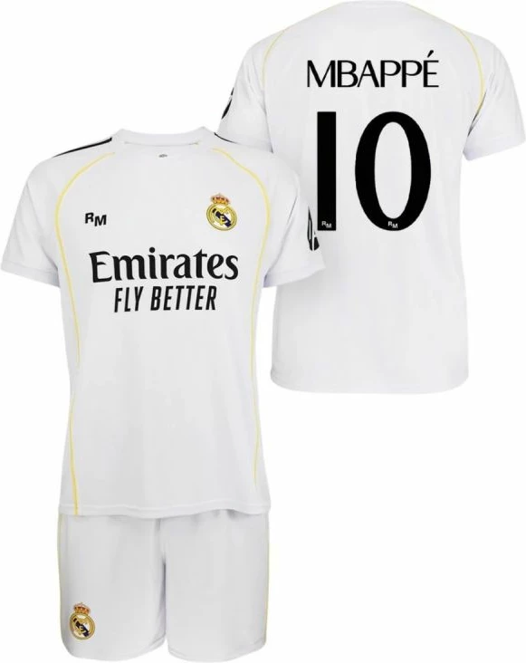 Set fanellë e shorce për fëmijë Yakimasport Real Madrid Mbappe