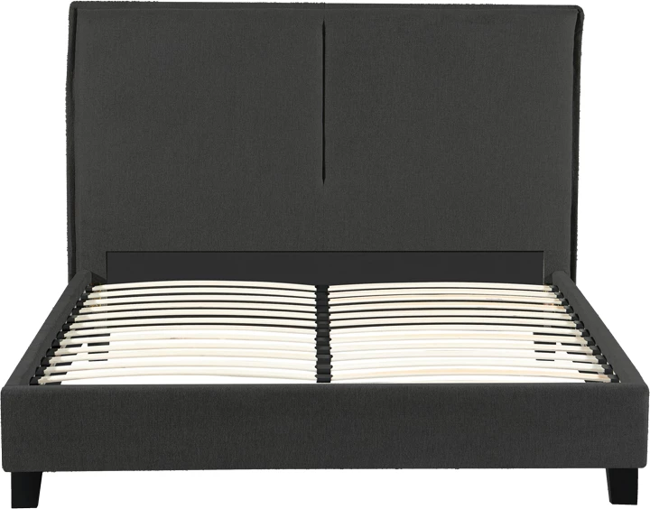 Shtrat dopio Majus, pëlhurë ngjyrë qymyr-bezhë, 160x200cm